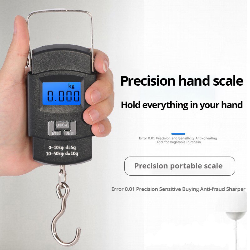 Luggage Scale Hanging - ポータブルデジタル荷物スケールハンドヘルド電子吊りスケール高精度 50 キロ液晶ディスプレイ旅行ホームショッピング用