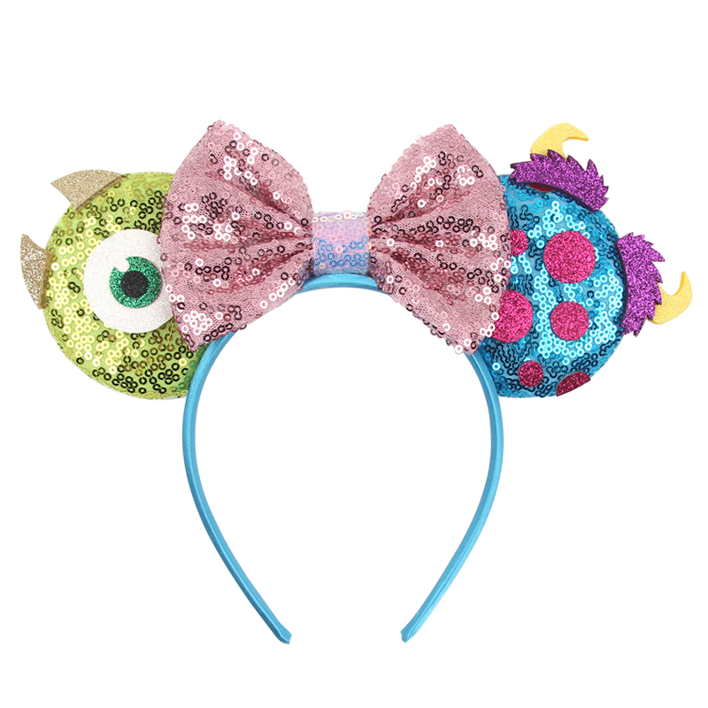 Travel Accessories Disney - 新しいサリバンディズニー耳ヘッドバンドモンスターインクミニーマウスヘアバンド女性漫画キャラクターコスプレヘアアクセサリーキッズパーティー