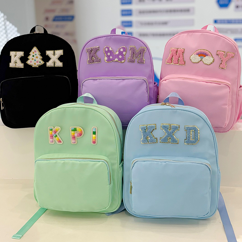 Travel Accessories Toddler - ミニクラシックナイロンバックパックシンプルで耐久性のあるレジャー旅行収納荷物バッグキッズファッション新学期ギフトカラースクールバッグ