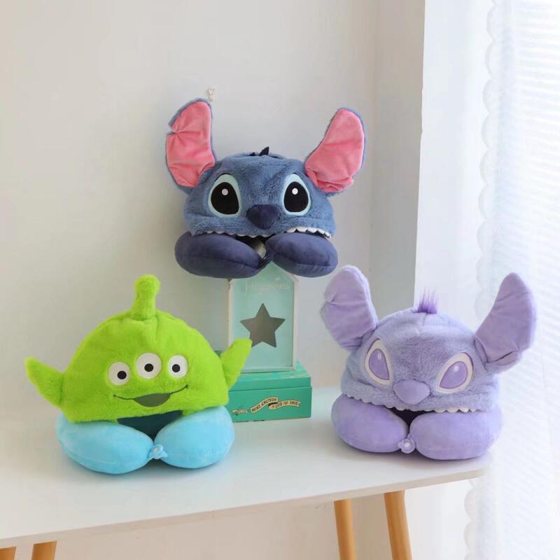 Travel Accessories Disney - ディズニーかわいいステッチエイリアン U 字型枕ネックピロー漫画昼休み枕ネックピロー車飛行機睡眠旅行枕