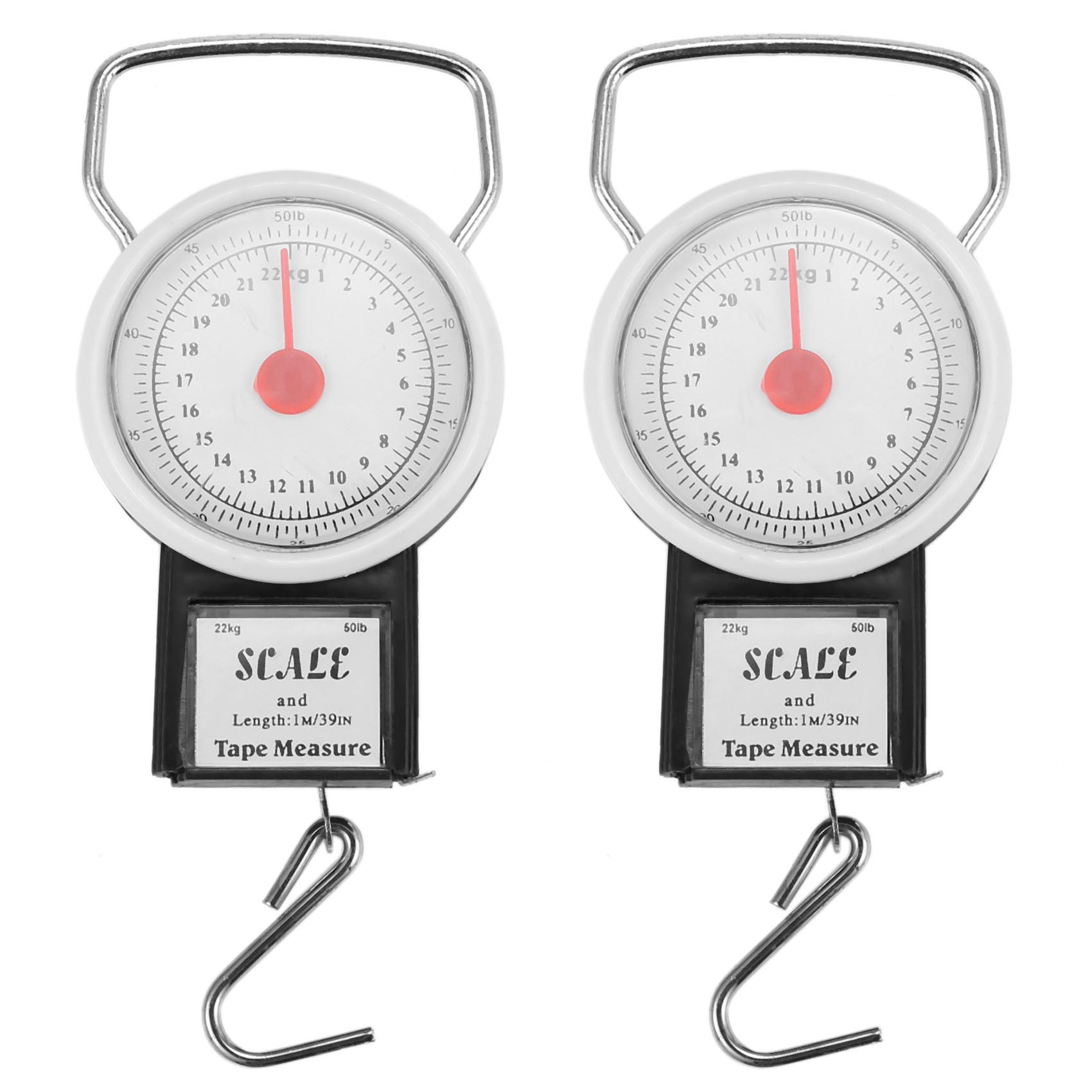 Luggage Scale Hanging - NEW-2X ポータブル荷物旅行用スケール 吊り下げスーツケースフック 22Kg 50Lb 測定テープ