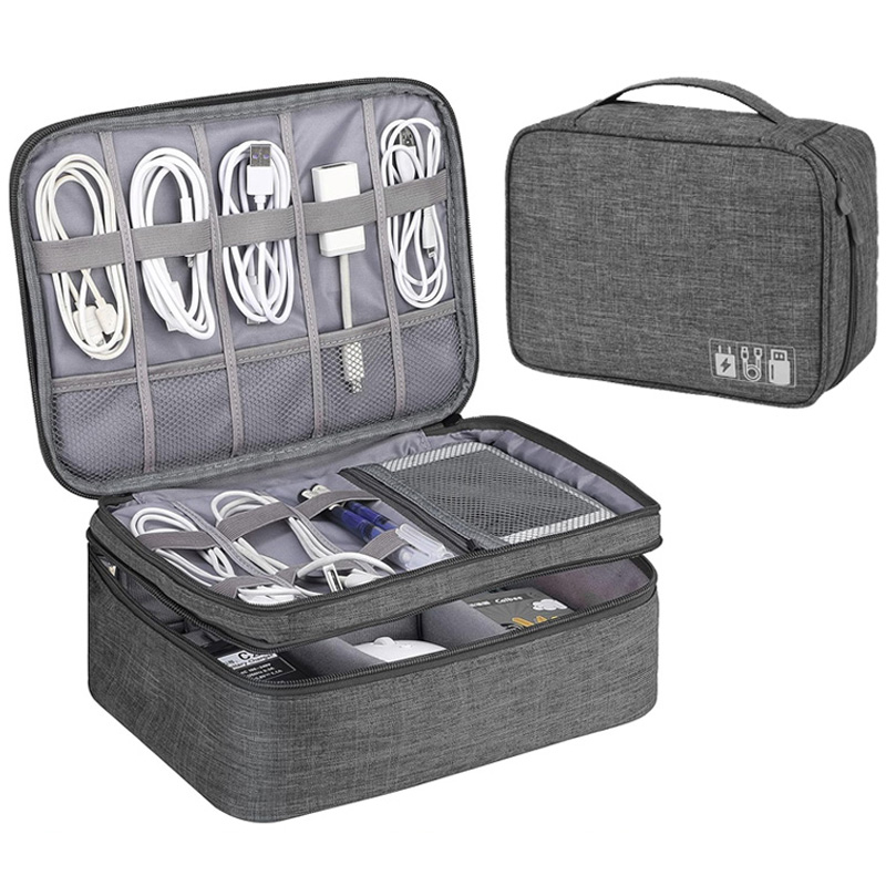 Travel Accessories And Gadgets - ポータブルデジタルストレージバッグ USB ガジェット防水ケーブルオーガナイザーバッグポーチ電子機器アクセサリートラベルパック用品