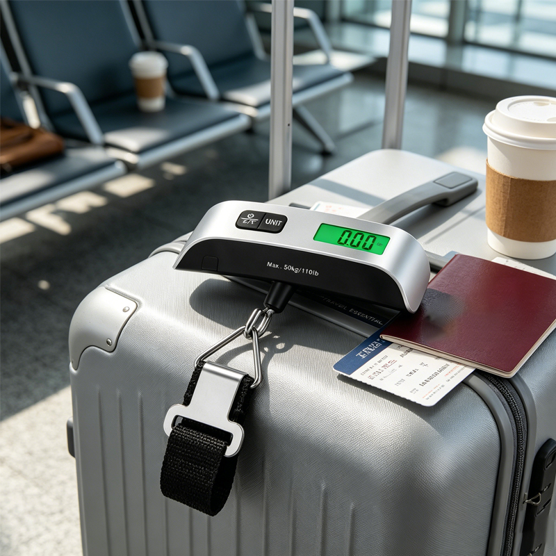 Luggage Scale Hanging - 1個 LCDディスプレイ付き 110ポンド/50キロ 電子式荷物吊り下げスーツケース旅行用計量器 荷物バッグ重量バランス ポータブルデジタルスケール