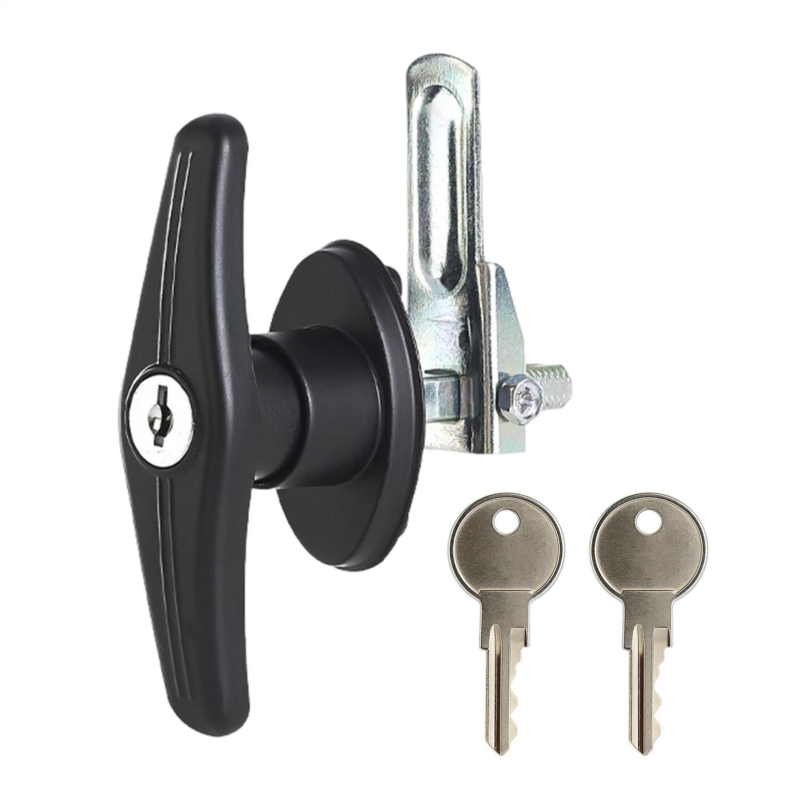 Travel Accessories Us - RVドアロック交換用ヘビーデューティー高セキュリティトレーラーアクセサリーRVドアハンドルデッドボルトロック、キャンピングカー旅行用エントリー