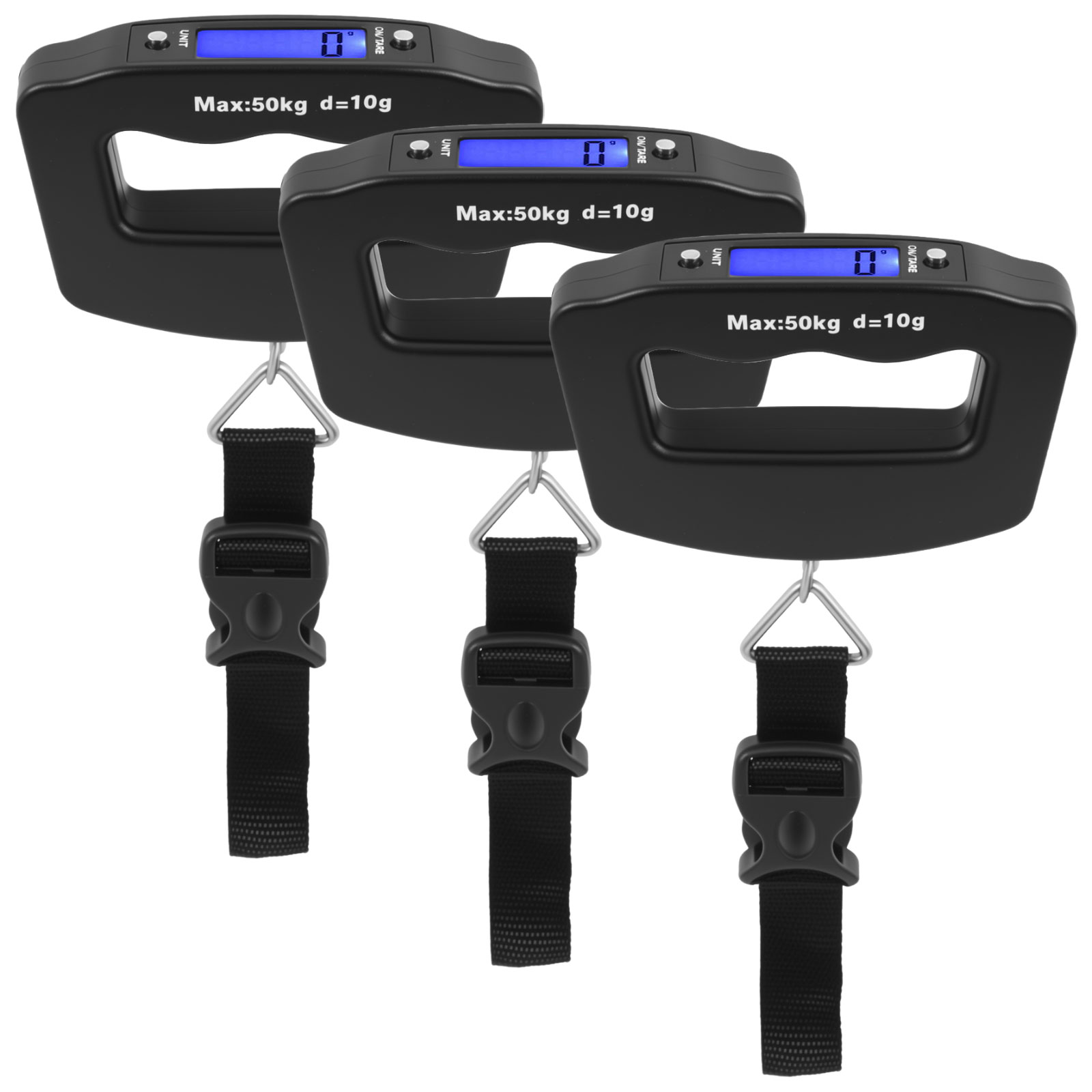 Luggage Scale Hanging - LCDデジタル荷物スケールポータブル電子スケール正確な50kgX10g吊り下げミニスケールバランス手荷物重量ツール旅行用