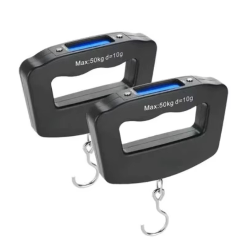 Luggage Scale Hanging - 50kg/10g デジタル荷物計量器 電子式携帯スーツケース旅行用計量器 バックライト付き電子旅行用吊り下げ計量器