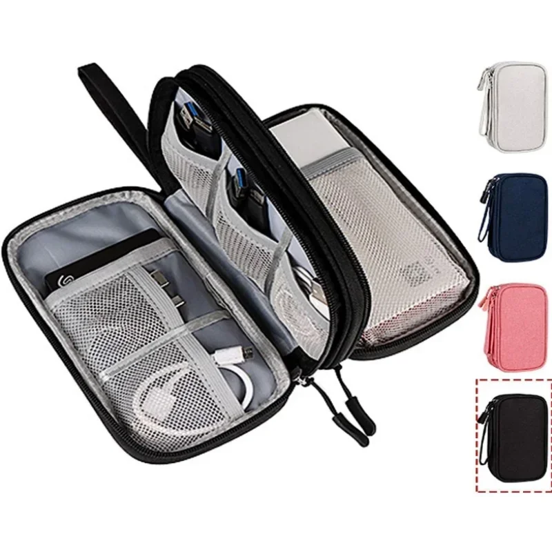 Travel Accessories Pack - トラベルケーブルバッグ ポータブルデジタル収納ポーチ 充電器 データケーブル USBバッグ オーガナイザー