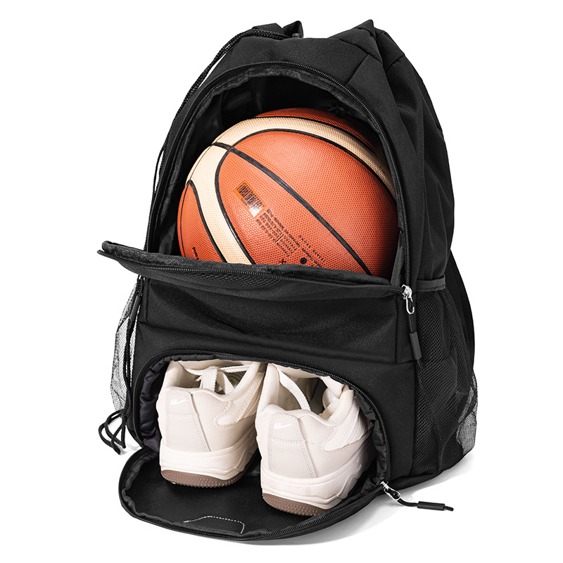 Shoe Bag Travel - 21L 大容量バスケットボールスポーツバックパック防水靴コンパートメント巾着収納袋男性旅行サイクリングキャンプバッグ