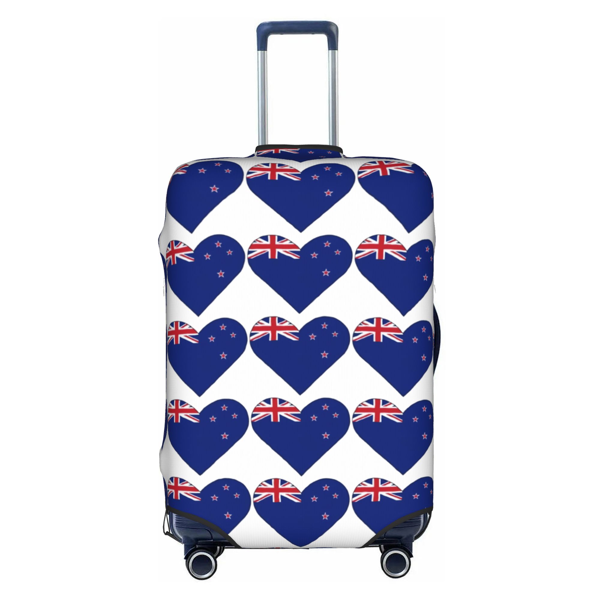 Travel Accessories New Zealand - ニュージーランドハーツフラグ荷物カバー弾性旅行スーツケース保護カバー18-32インチに適しています