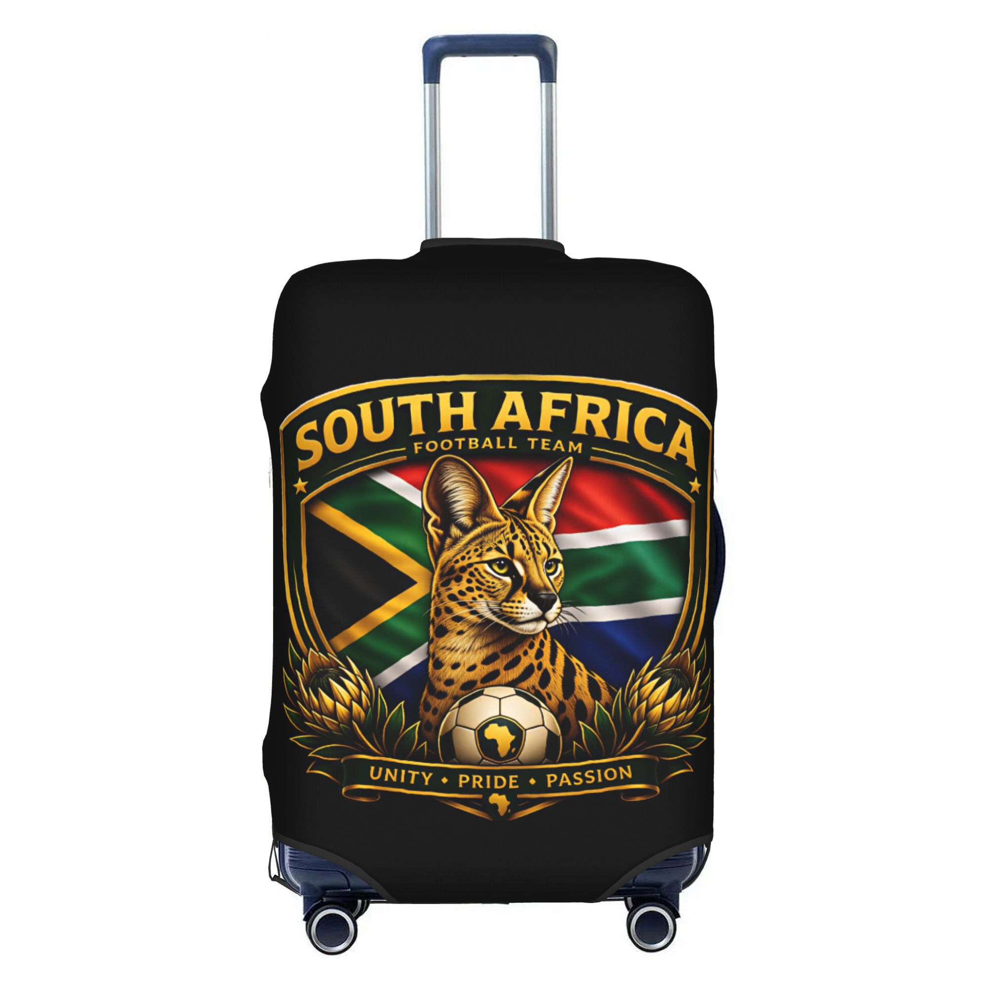 南アフリカサッカーチーム旗旅行荷物カバー防塵スーツケースカバ - Travel Accessories South Africa のレビューと価格