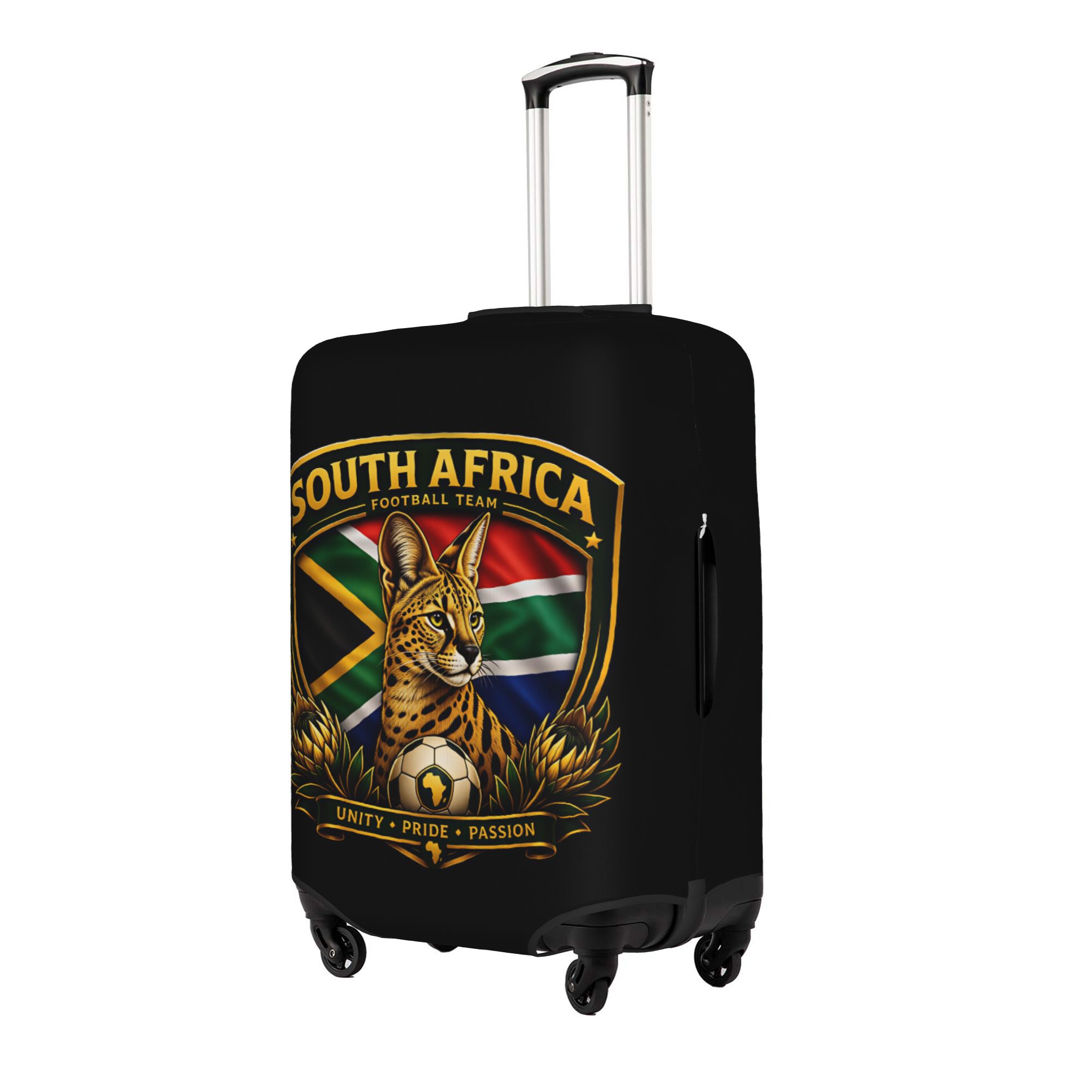 南アフリカサッカーチーム旗旅行荷物カバー防塵スーツケースカバ - Travel Accessories South Africa のレビューと価格