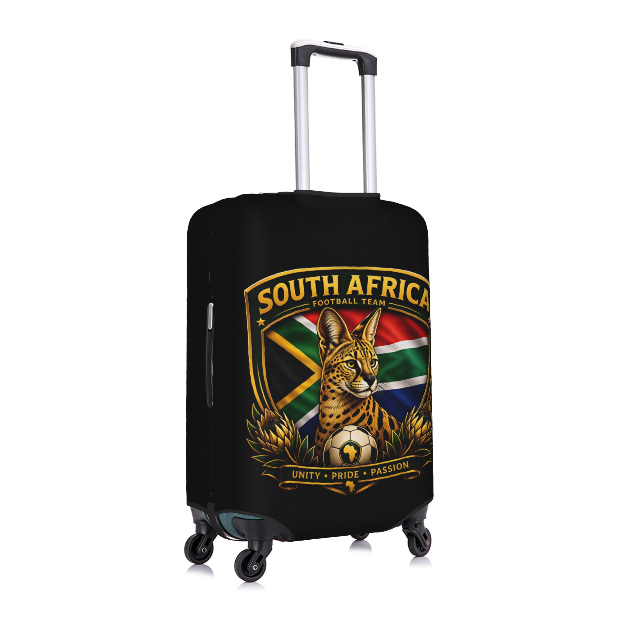 南アフリカサッカーチーム旗旅行荷物カバー防塵スーツケースカバ - Travel Accessories South Africa のレビューと価格
