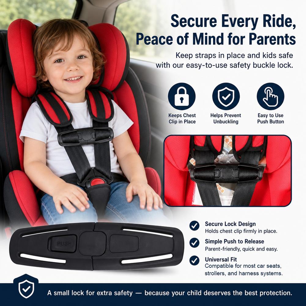 車のチャイルドシートストラップクリップバックルチェストハーネ - Travel Accessories Baby のレビューと価格