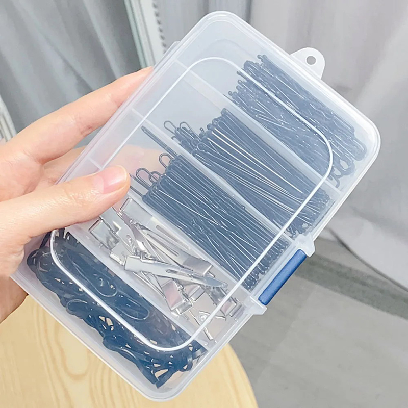 新しい【クリア5/6グリッドポータブルプラスチックヘアクリッ - Accessories Travel Jewelry Box のレビューと価格