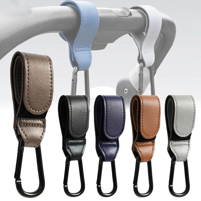 ベビーカーフック ファッションPUレザー製 調節可能なベビー - Travel Accessories Baby のレビューと価格