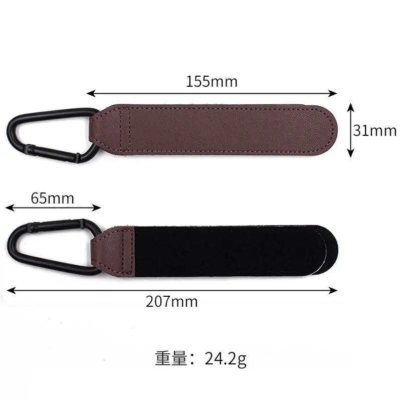 ベビーカーフック ファッションPUレザー製 調節可能なベビー - Travel Accessories Baby のレビューと価格