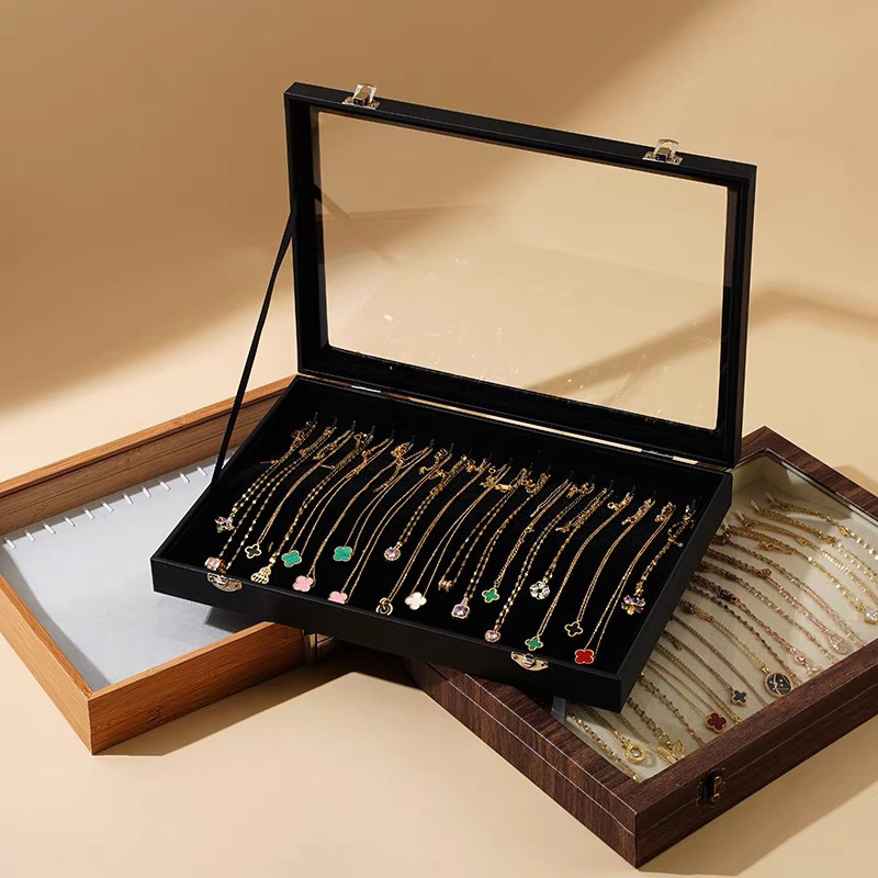 木製ジュエリーボックス結婚式ママ友人トラベルアクセサリーギフ - Accessories Travel Jewelry Box のレビューと価格