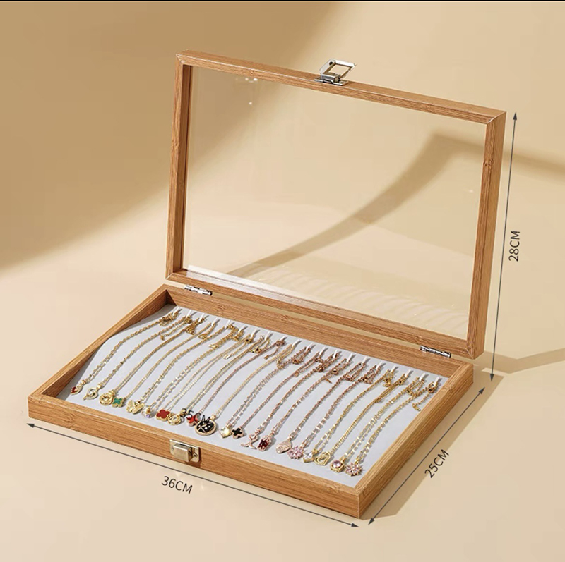 木製ジュエリーボックス結婚式ママ友人トラベルアクセサリーギフ - Accessories Travel Jewelry Box のレビューと価格