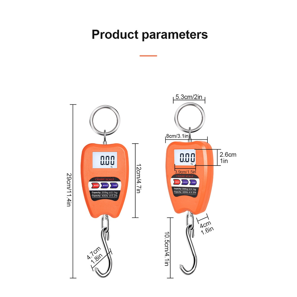 200kgポータブル電子吊り下げスケール、デジタルLCDディ - Luggage Scale Hanging のレビューと価格