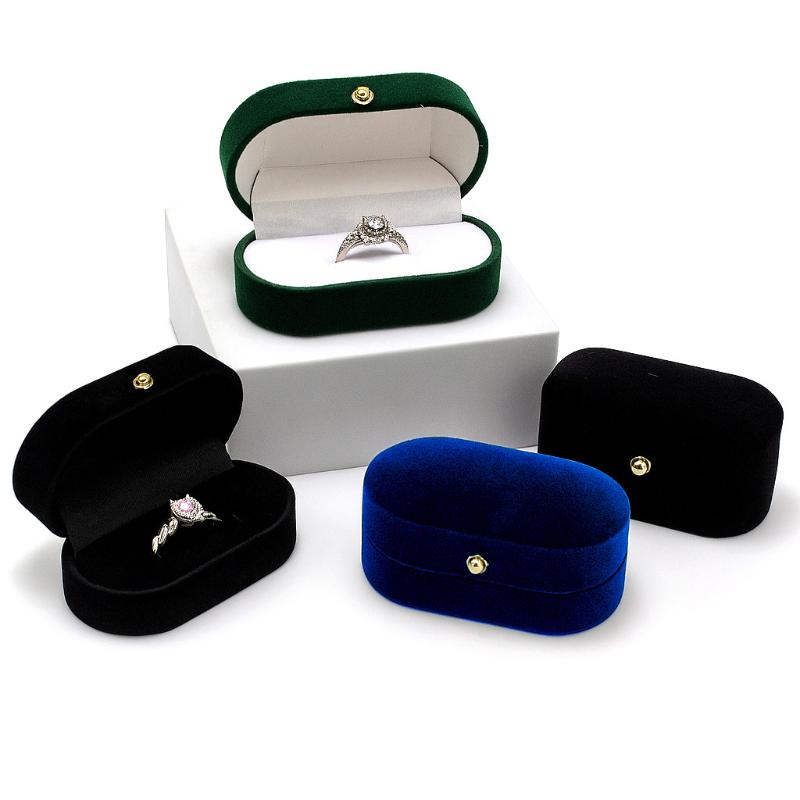 ミニフェルトリングボックスポータブルイヤースタッドジュエリー - Accessories Travel Jewelry Box のレビューと価格