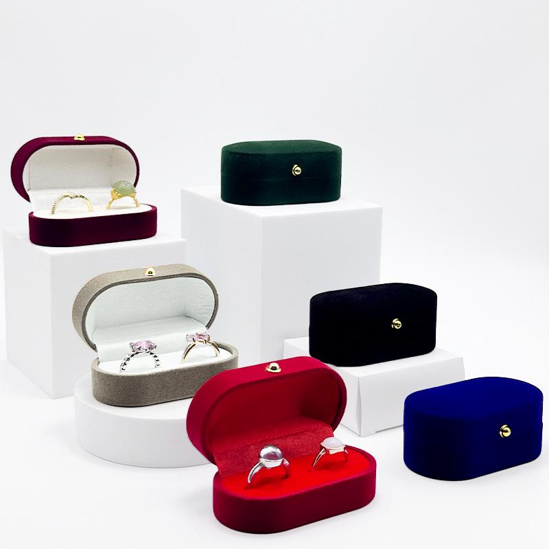 ミニフェルトリングボックスポータブルイヤースタッドジュエリー - Accessories Travel Jewelry Box のレビューと価格