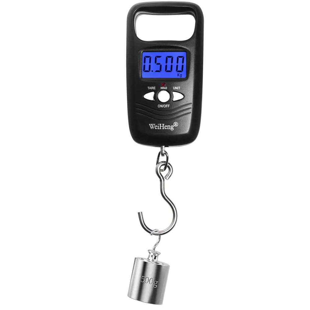 ポータブルデジタル荷物計量器 50kg 吊り下げフック付き電 - Luggage Scale Hanging のレビューと価格