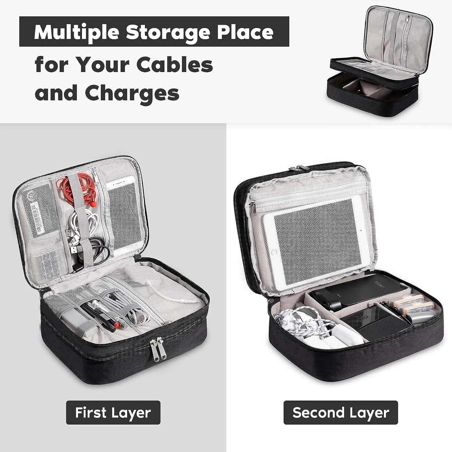 ポータブルデジタルストレージバッグ USB ガジェット防水ケ - Travel Accessories And Gadgets のレビューと価格