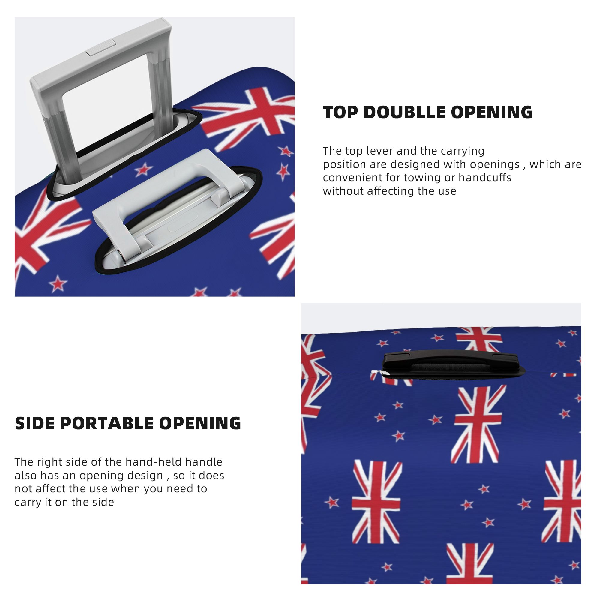 ニュージーランド国旗荷物カバーかわいいスーツケースプロテクタ - Travel Accessories New Zealand のレビューと価格