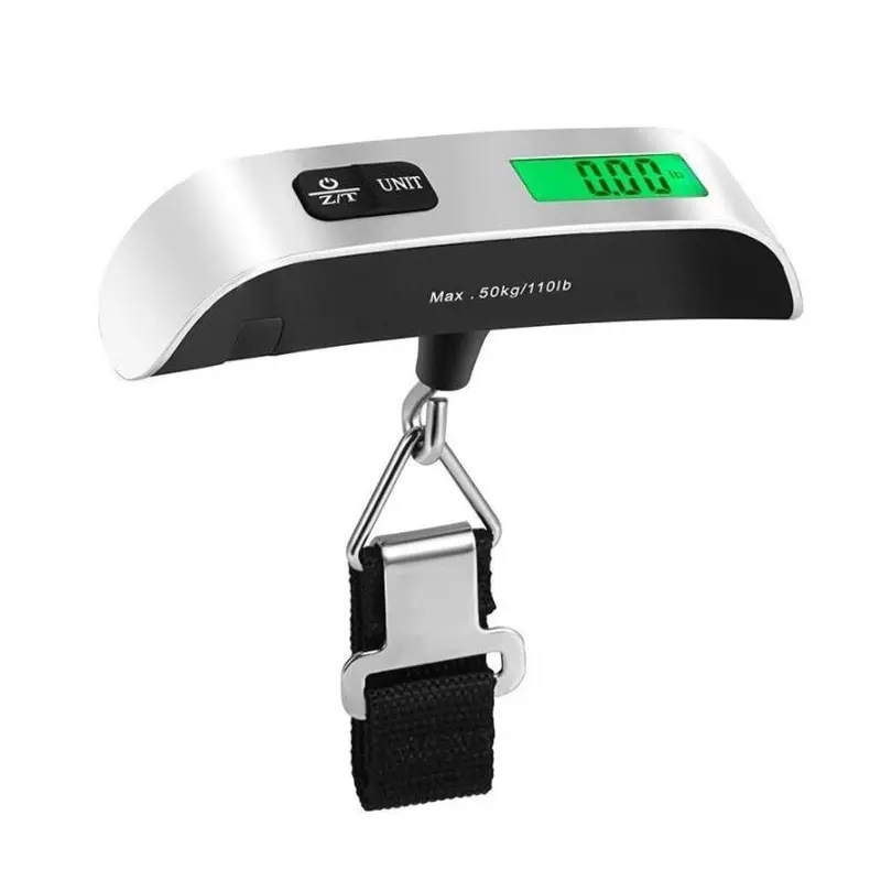 1個 LCDディスプレイ付き 110ポンド/50キロ 電子式 - Luggage Scale Hanging のレビューと価格