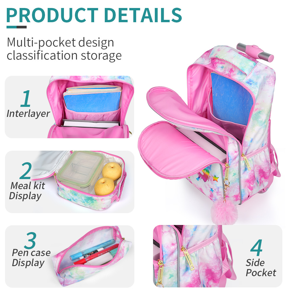 3点セット 子供用トラベルバッグ、荷物バッグ、車輪付きブック - Travel Accessories Toddler のレビューと価格