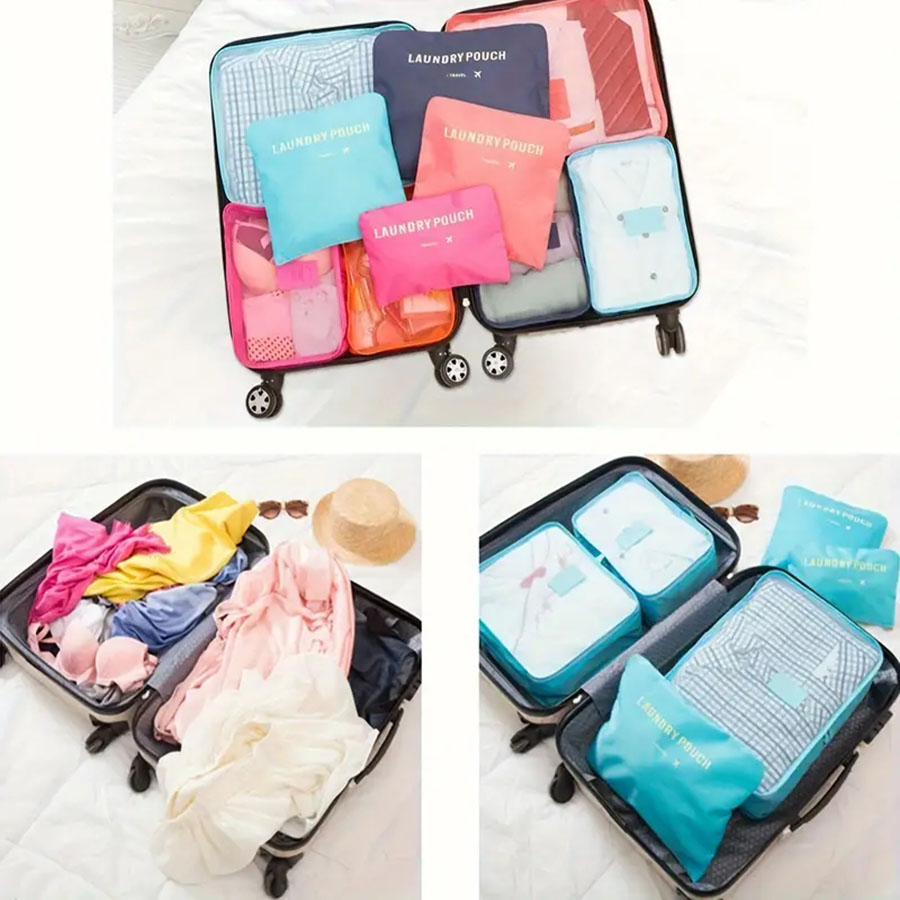 6 個トラベルオーガナイザー保存袋ポータブル旅行スーツケース - Shoe Bag Travel のレビューと価格