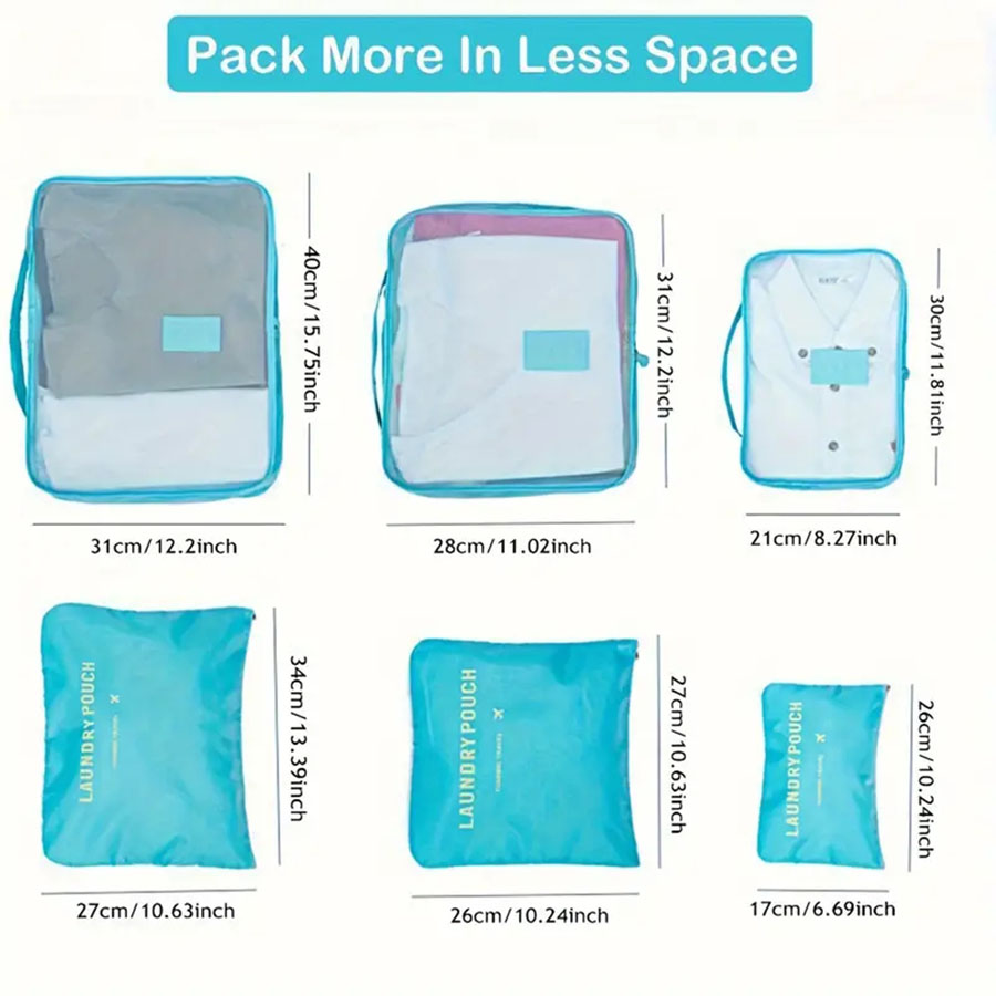 6 個トラベルオーガナイザー保存袋ポータブル旅行スーツケース - Shoe Bag Travel のレビューと価格