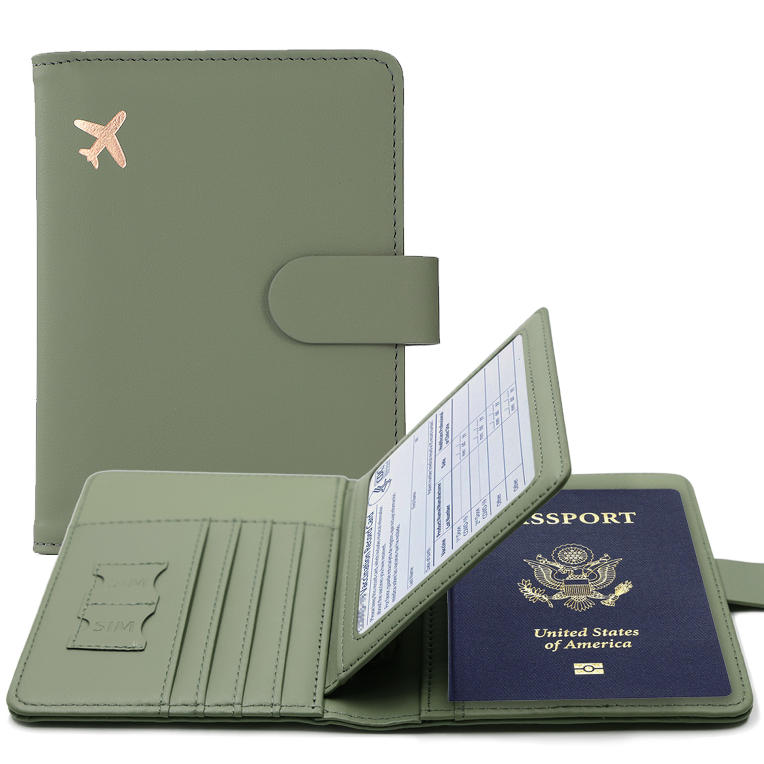 RFID パスポートカバーケースパスポートホルダー多機能パス - Travel Accessories Passport Holder のレビューと価格