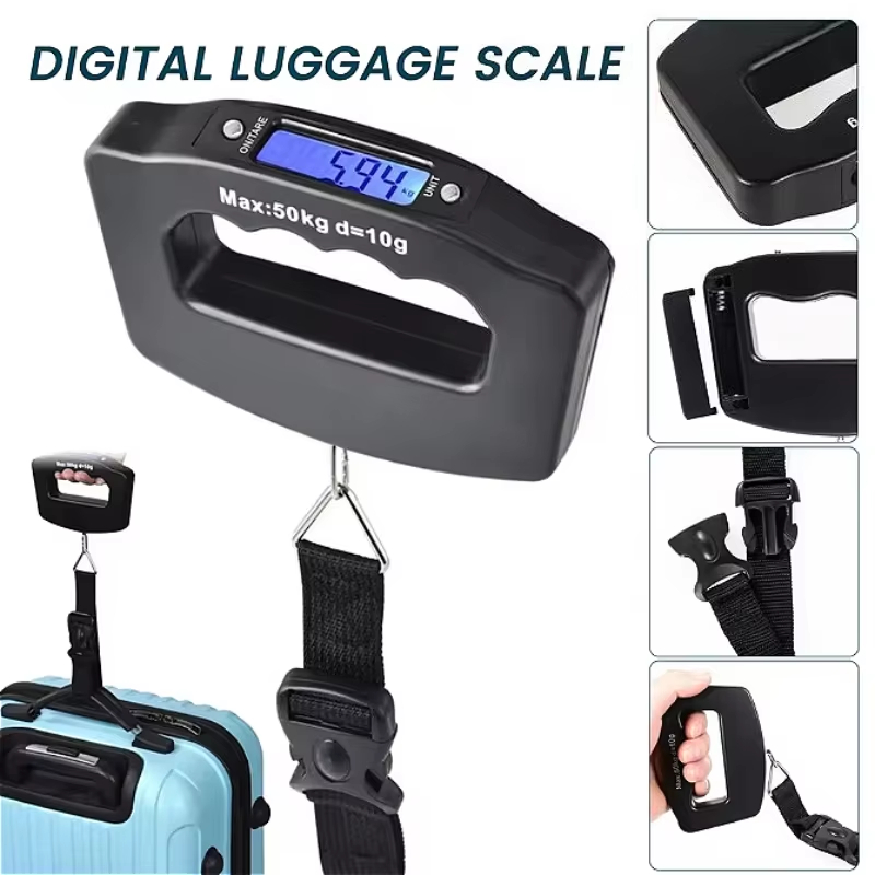 50kg/10g デジタル荷物計量器 電子式携帯スーツケース - Luggage Scale Hanging のレビューと価格
