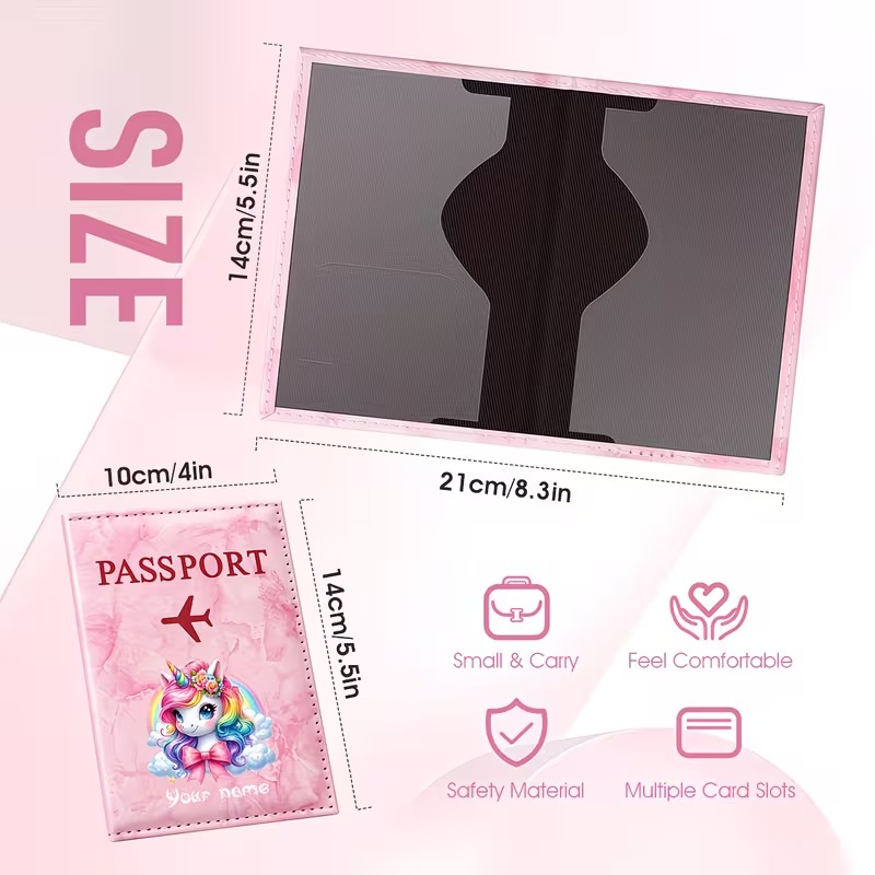 パーソナライズされた名前入りカスタムPUパスポートホルダー、 - Travel Accessories Passport Holder のレビューと価格
