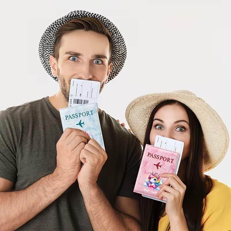パーソナライズされた名前入りカスタムPUパスポートホルダー、 - Travel Accessories Passport Holder のレビューと価格