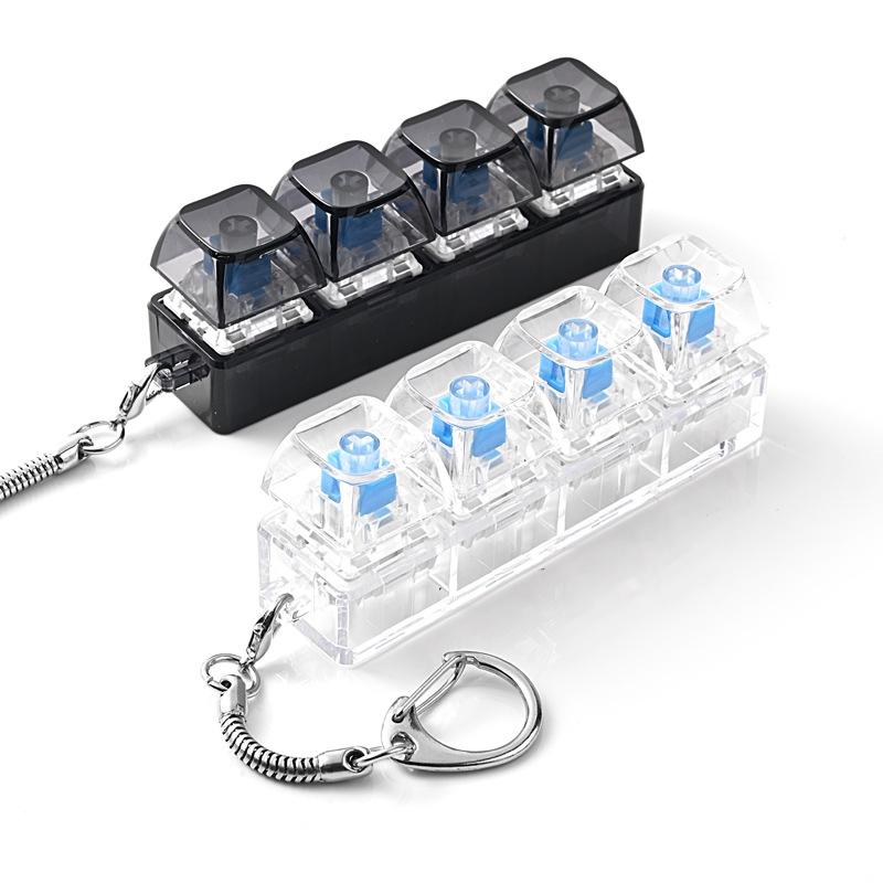 ストレス解消フィジェットキーボードキーホルダーおもちゃ 4ボ - Travel Accessories And Gadgets のレビューと価格