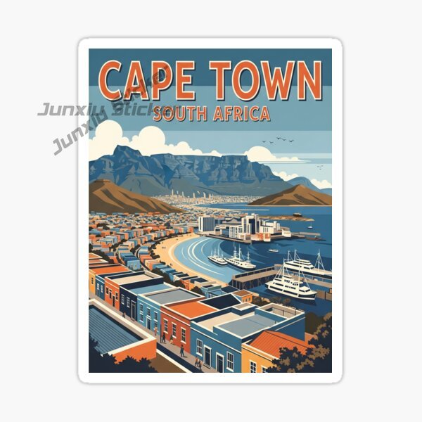 ケープタウン南アフリカ法律制度首都旗風光明媚な旅行用デカール - Travel Accessories South Africa のレビューと価格