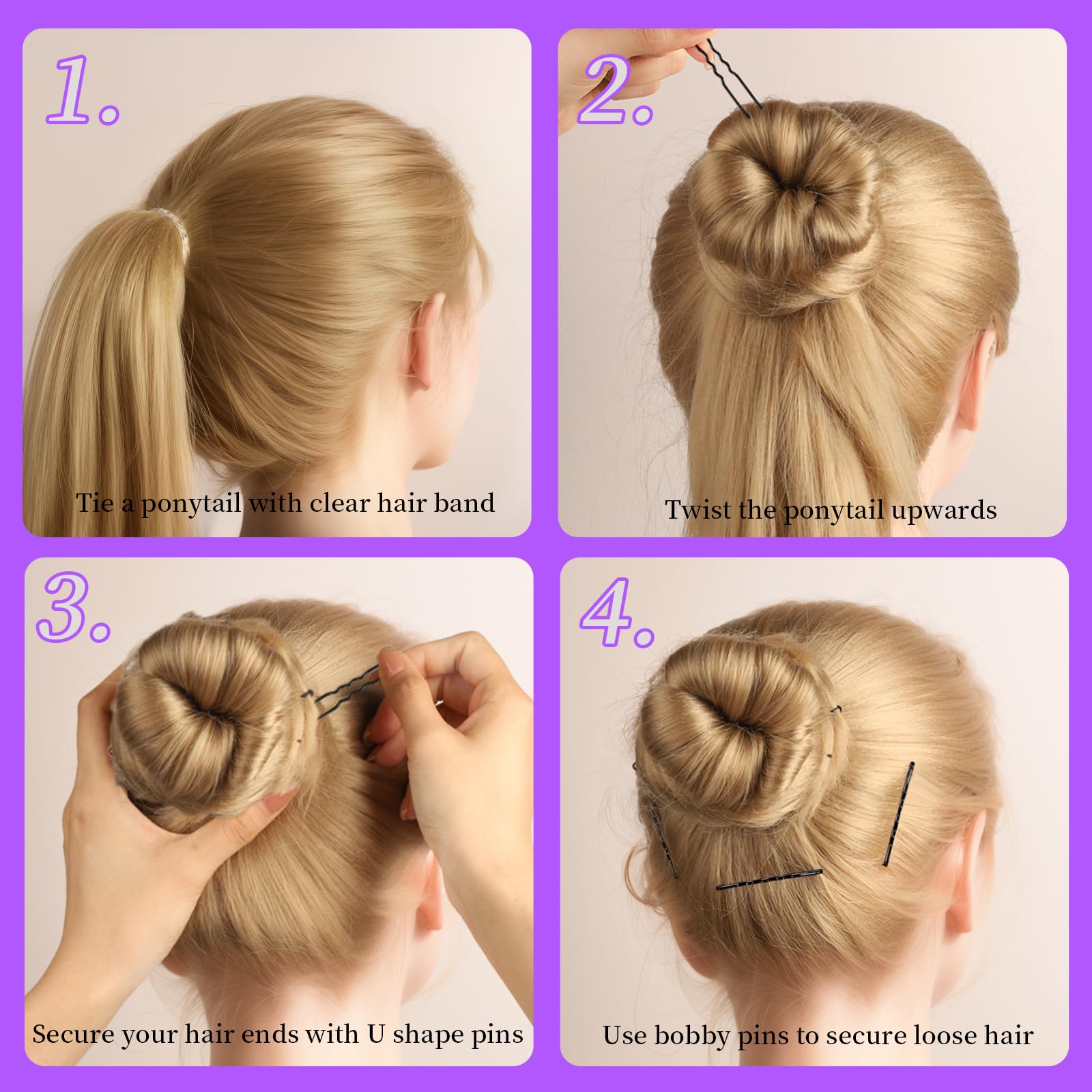 ヘアクリップセット 4個/6個 天然木ヘアクリップ 幼児用ヘ - Travel Accessories Toddler のレビューと価格