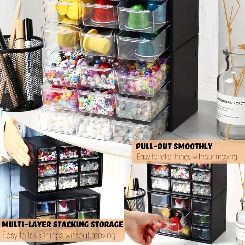 1pc 防塵マルチグリッドデスクトップ引き出しオーガナイザー - Accessories Travel Jewelry Box のレビューと価格