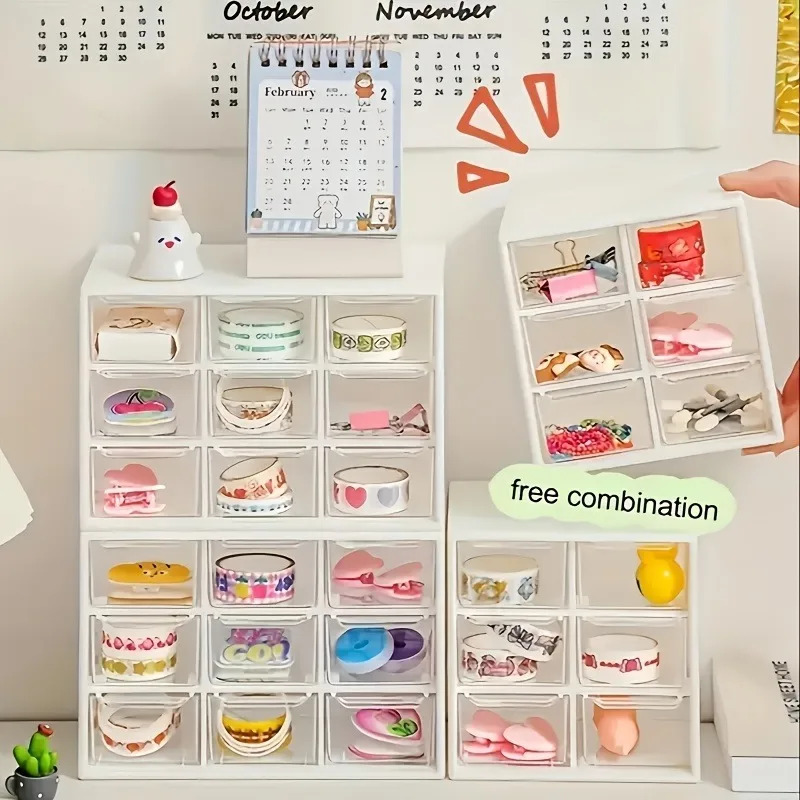 1pc 防塵マルチグリッドデスクトップ引き出しオーガナイザー - Accessories Travel Jewelry Box のレビューと価格