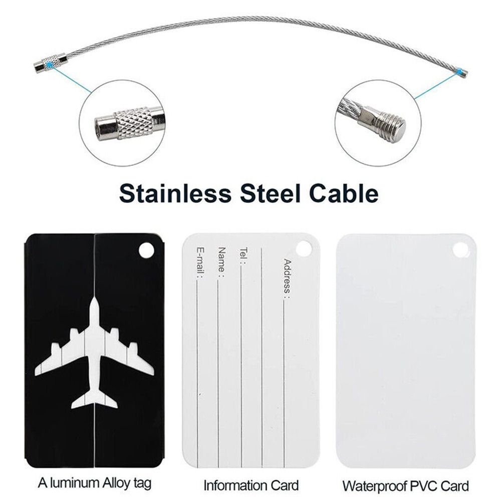 トラベルバッグ用の再利用可能なアルミニウム製ラゲッジタグ,収 - Travel Accessories Pack のレビューと価格