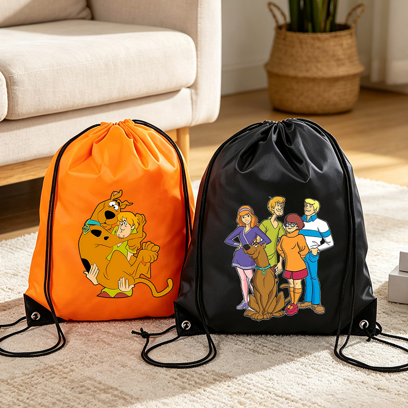 スクービードゥー巾着収納袋クールな漫画犬ポケットバックパック - Travel Accessories Pack のレビューと価格