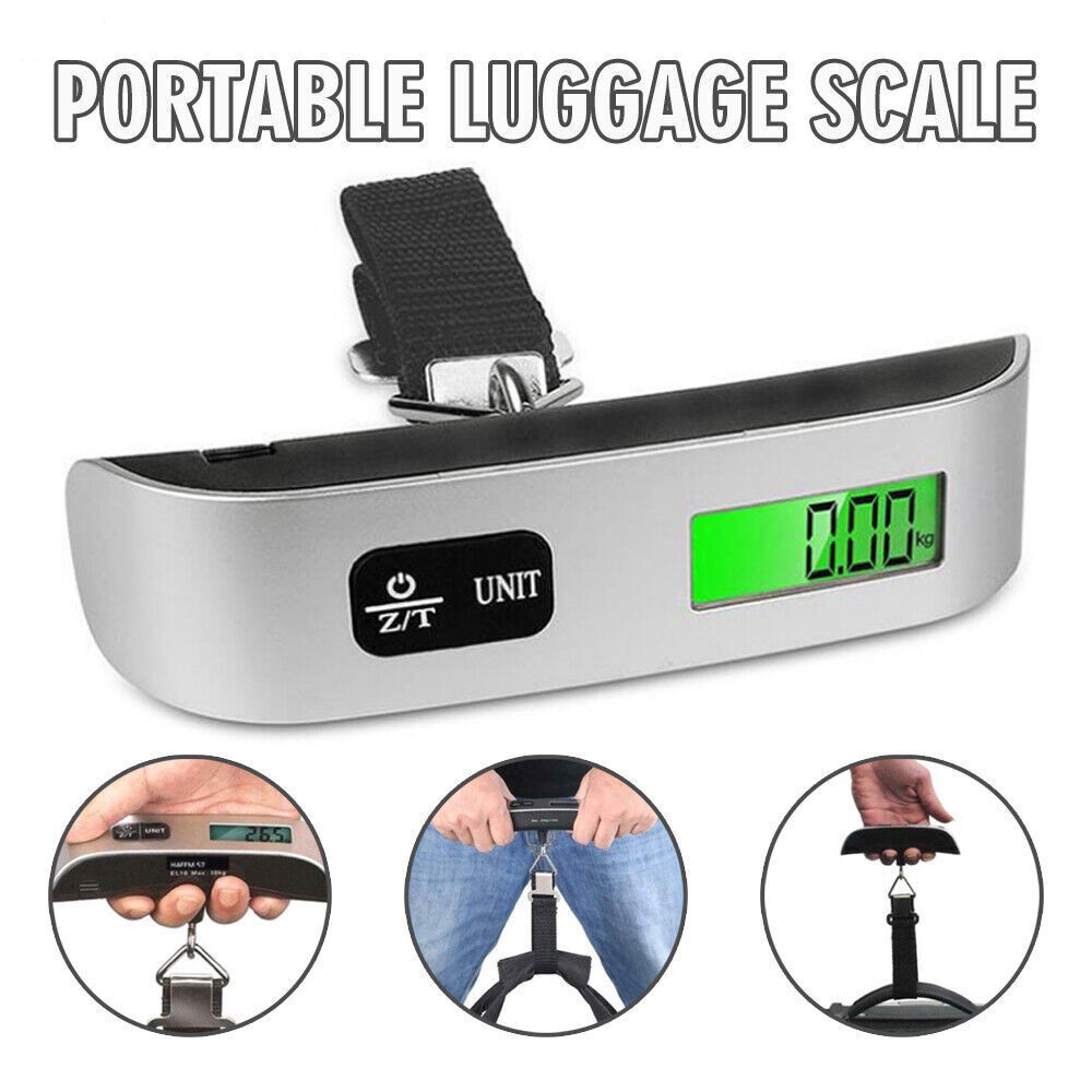 荷物スケール110lb 50kgデジタルハンドヘルドポータブ - Luggage Scale Hanging のレビューと価格