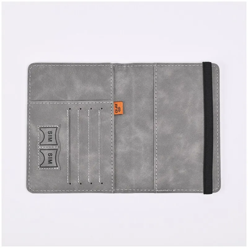 男性用PUレザーハンドキャリー財布、パスポート財布、名刺入れ - Travel Accessories Passport Holder のレビューと価格